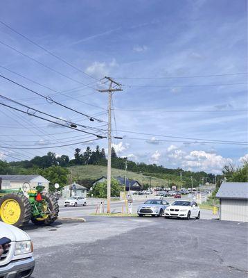 Main Road in front of business