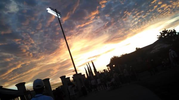 Took this picture from the pressbox after the Serra game.