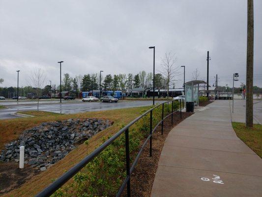 Station view from the Park & Ride