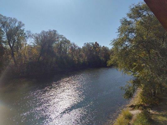 View of river from the tridge