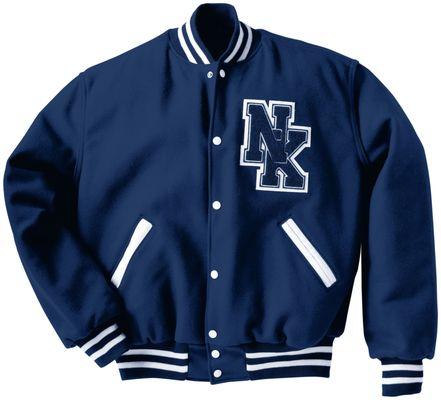 N.K. Navy Letterman Jacket