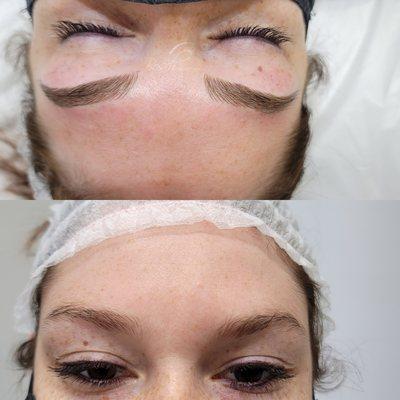 Another happy microbladed client