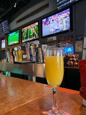 Bottomless mimosa Sunday funday brunch