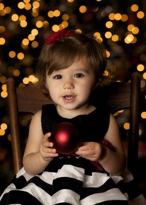 Little Girl, Christmas, bokeh,