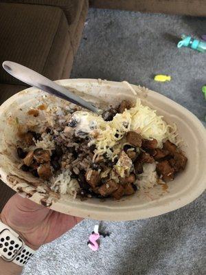 Supposedly a burrito bowl