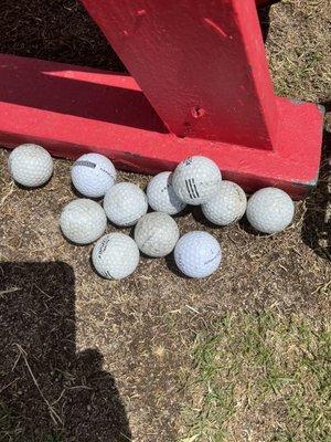 Overused golf balls