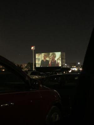 Movie screen from the SUV section