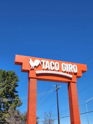 Taco Giro Sign