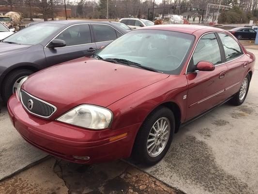 Mercury sable purchased at Pioneer Auto! Very pleased with our purchase and car buying experience.