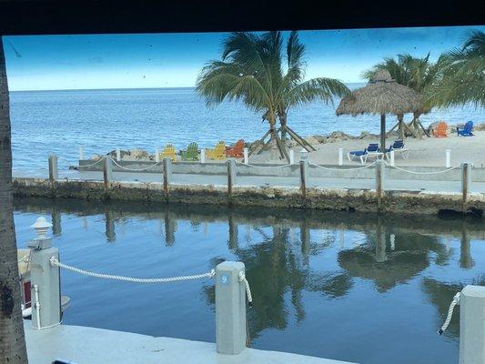 Beautiful private beach at this RV park!