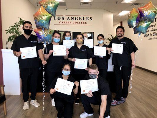 Phlebotomy 2021 graduating class!