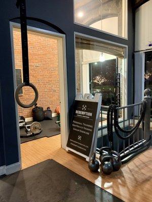 Top floor for personal training