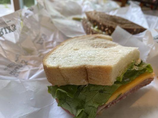 2 delicious mouthwatering sandwiches from Eric's Deli