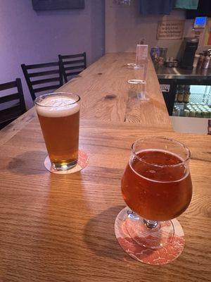 Homewrecker IPA and hibiscus cider