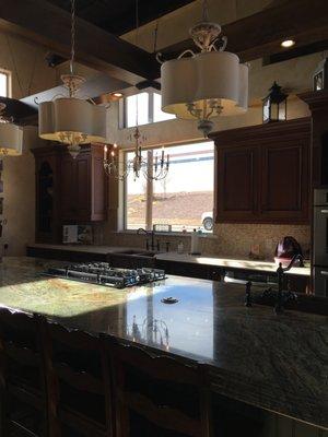 Kitchen with beautiful Ogee Cove edges