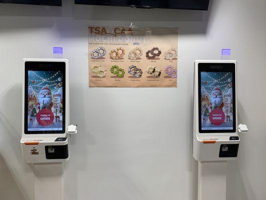 Self order kiosk available.