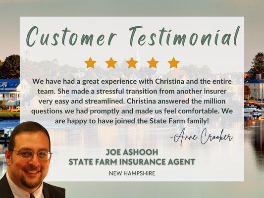 Call Joe Ashooh State Farm Insurance Agent for a free Car Quote today!