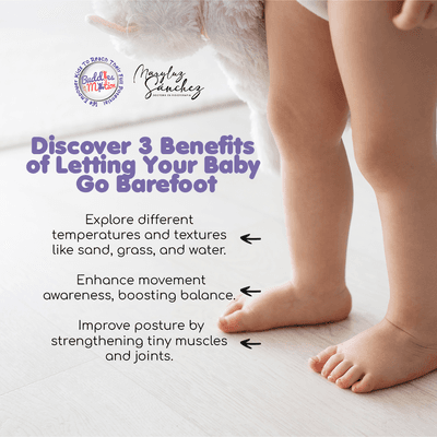 Letting your baby explore the world barefoot can have amazing benefits for their physical and sensory development.