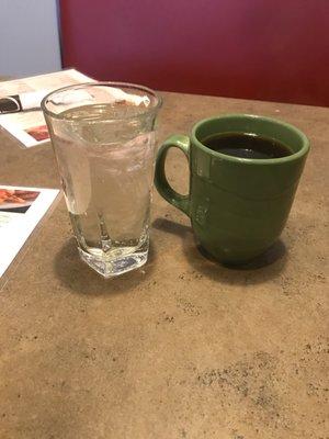 Water and coffee