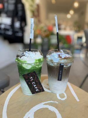 Blue Toffee Hojicha , Pandan Matcha (kem series)