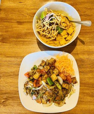 Khao Soy and drunken noodles