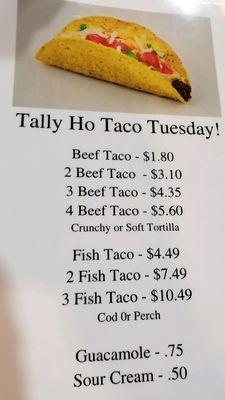 Taco TUESDAY Special