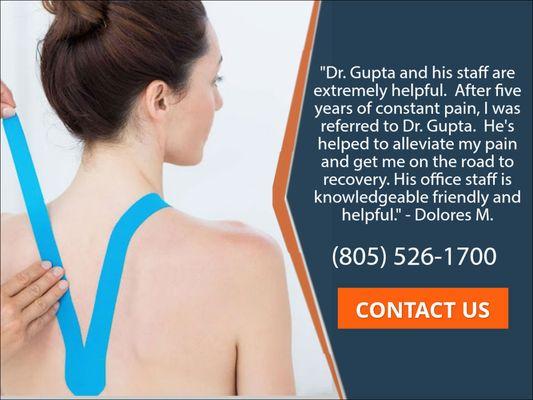 One of AG Pain Management Patient Review. Call us at (805) 526-1700