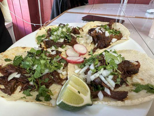 Shredded goat: Barbacoa de Chivo