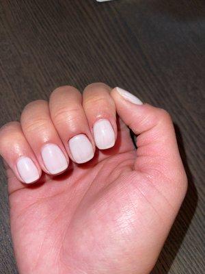 Gel manicure.