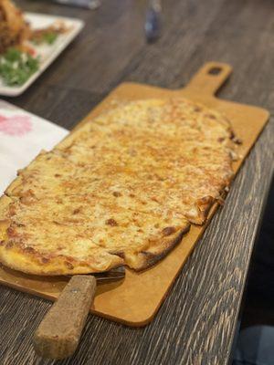 Flatbread cheese pizza