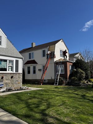 Finishing touches. New plywood new roof!