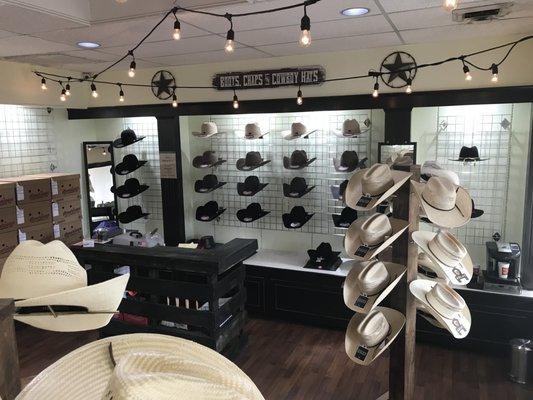 Hat Room at Yee Haw Country Outfitters