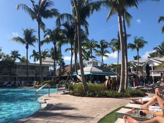 Pool at Havana Cabana Hotel Key West....Floridita Kitchen In back ground under palapa.