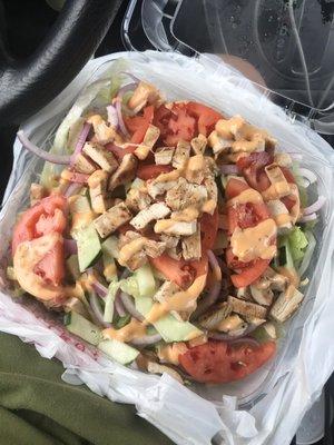 Grilled chicken salad