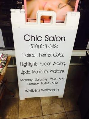 Salon hours