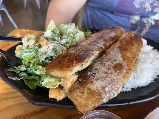 Parm. Encrusted White fish