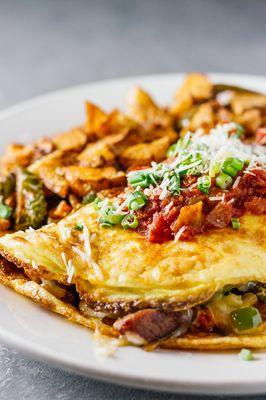 Omelette available during weekend brunch