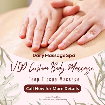 Daily Massage Spa
 4 Professional Dr Ste 120, Gaithersburg, MD 20879
 Call Us at 240-421-1594