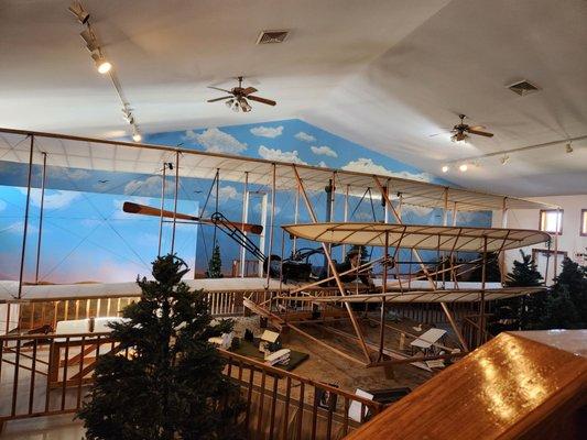 A replica of the Wright plane