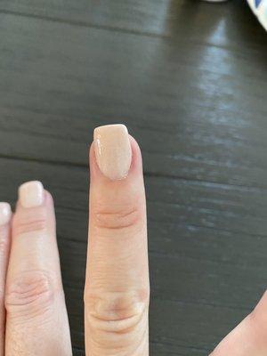 Another slightly crooked nail