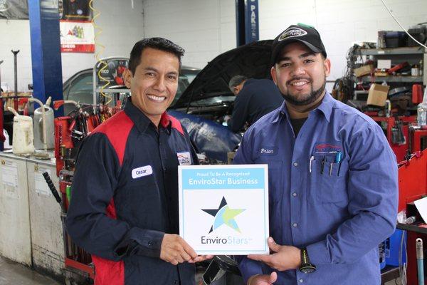 Cesar Head Mechanic and Brian General Manager