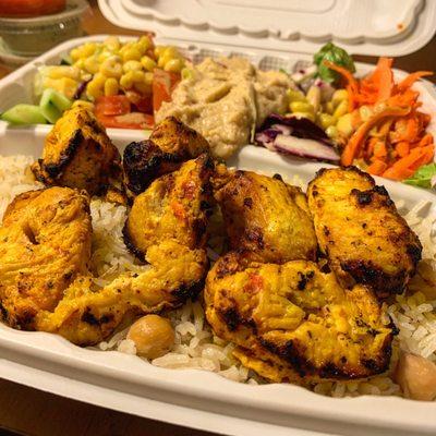 4. Chicken Kebab Plate