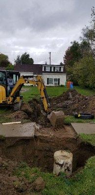 Water main repair!