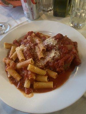 Rigatoni with Beef Bracciole