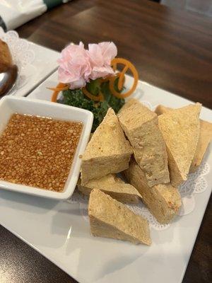 Fried Tofu Triangles