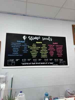 Slime menu