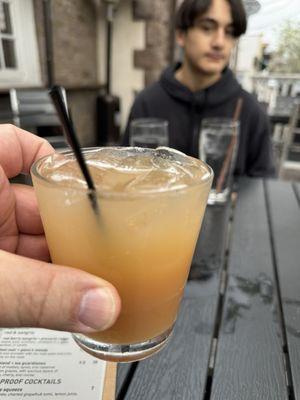 Strawberry rhubarb bourbon