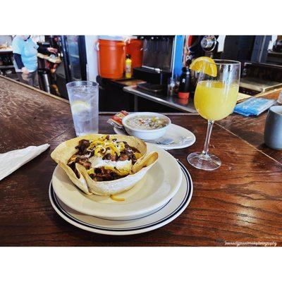 Carnival breakfast bowl & mimosa |#intenselypassionatephotography