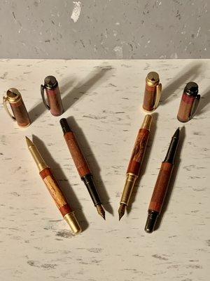 Custom Segmented Ballpoint and Fountain Pens