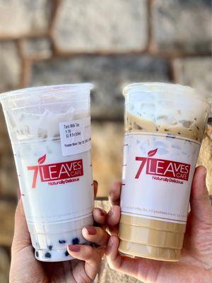 Taro milk tea & house coffee